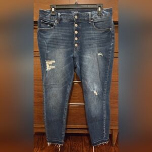 Time and Tru Sz 12 High-rise Skinny Ankle Jeans